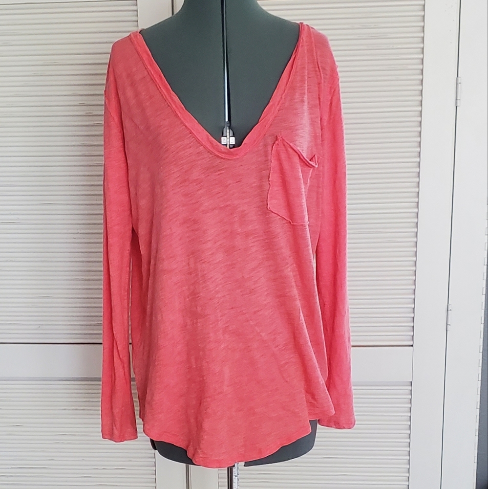 We the Free | Long sleeve coral tee